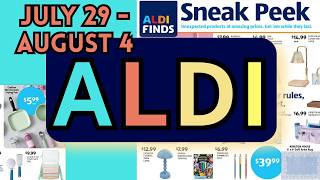 ALDI AD SNEAK PEEK: 7/29/2026-8/4/2026 2026 -New ALDI Ad!