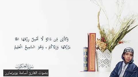 ما تيسر من #سورة_العنكبوت بصوت القارئ أسامة بويزمارن