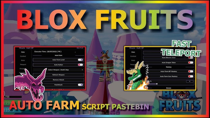 Ahmed Mode on X: [☀️☁️ UPDATE 17] NEW ROBLOX BLOX FRUITS HACK SCRIPT AUTO  FARM AUTO STATS FRUITS SNIPER PASTEBIN 2022 Video of the script:   Download the script here:   #roblox #