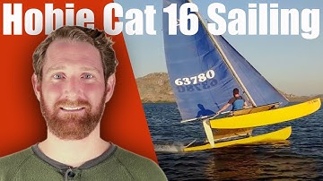 DJI Mavic Pro Drone Footage "Flying A Hull" ⛵️💨🌊☀️ Hobie Cat 16 Sailing