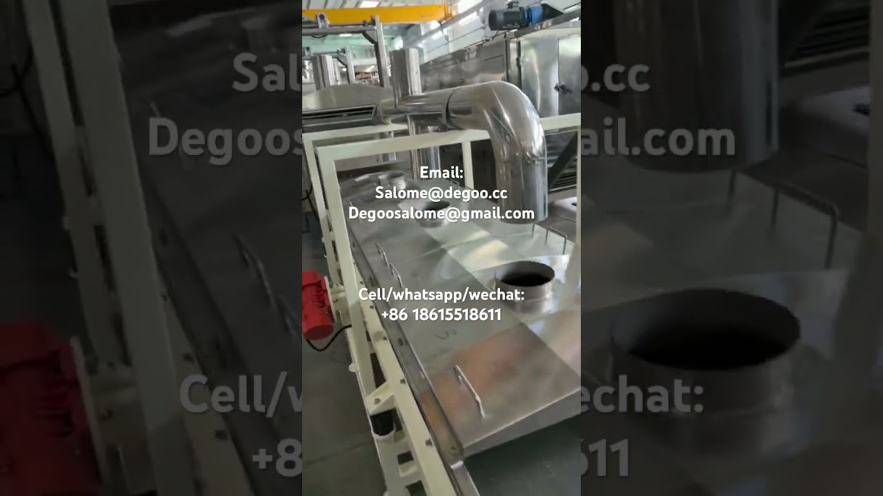 4m chips pallet fryer oil curtain fryer continuous frying machine 