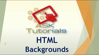 HTML Backgrounds | Page Background in HTML | HTML tutorial for beginner | Part 15