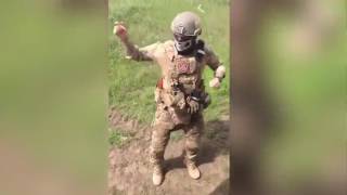 Танцы украинских военных на передовой