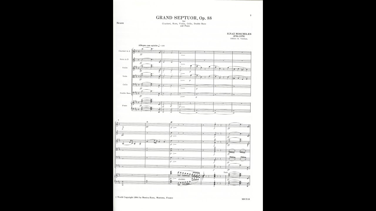 アート・デザイン・音楽 MOSCHELES/ GRAND SEPTUOR Op.88 BREITKOPF アート・デザイン・音楽 MOSCHELES/ GRAND SEPTUOR Op.88