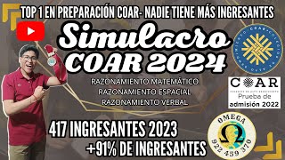 RESOLUCIÓN SIMULACRO COAR 2024- PREPARACIÓN- INFORMACIÓN