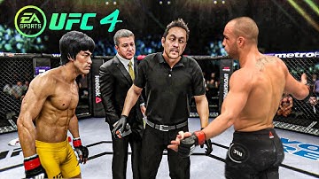 Bruce Lee vs  Eddie Alvarez   EA Sports UFC 4   Dragon Fight 🔥🐲