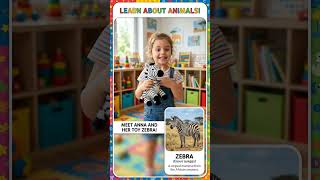 Zebra 🦓 Has Black &amp; White Stripes | Kids Learning Video  #AnimalForKids #KidsEducation