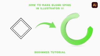 How to Make Blend Spine in illustrator !!! #adobeillustrator #illustratortutorial #illustrator