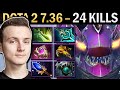 Slark dota 736 miracle with 24 kills and skadi  ti13