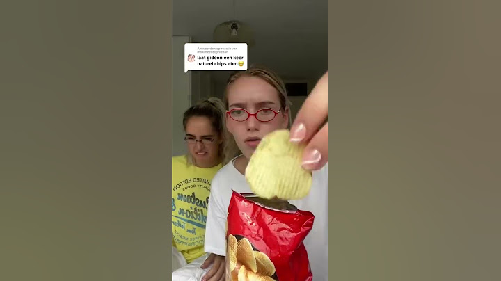 Gideon eet naturel chips🤣