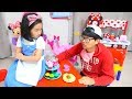 보람이와 코난의 똘똘이 장난감 요리놀이 Minnie mouse cafe Toys