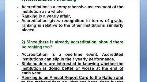 A presentation on NIRF-2020