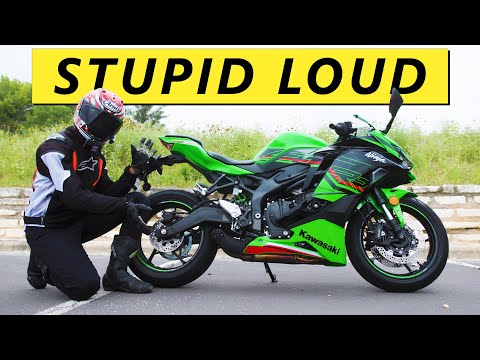 Kawasaki ZX4RR Slip On Exhaust Removed (16,000 RPM Sound