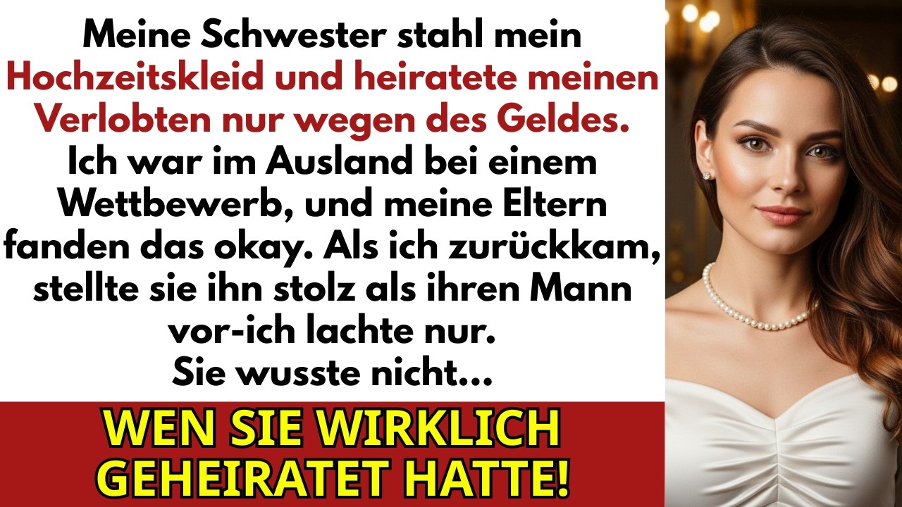 Auf Geschäftsreise stahl meine Schwester meinen Verlobten und heiratete ihn wegen des Geldes!