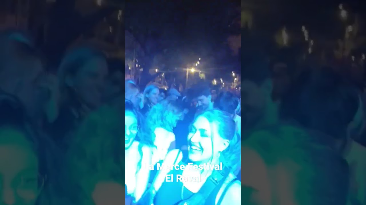 La Merce Music Festival in Barcelona Spain in El Raval.