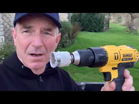 Drilling a granite composite sink with diamond core drill.  Invaluable Tip that will really help.