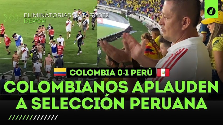 HINCHAS COLOMBIANOS APLAUDEN a la SELECCIÓN PERUANA | COLOMBIA 0-1 PERÚ