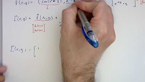 Linearization of vector valued function