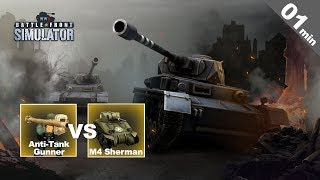 [WW2 BATTLE ☆ FRONT SIMULATOR] 2 German Anti-Tank Gunner VS 1 USA M4 Sherman Tank screenshot 2