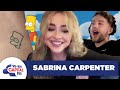 Sabrina Carpenter Shocks Roman Kemp With An Unbelievable Simpsons Surprise 🛹 | Capital