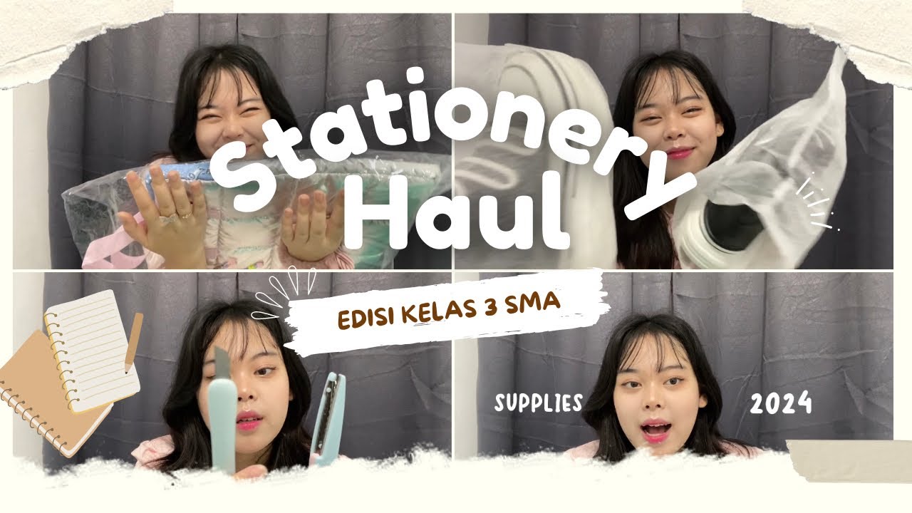 STATIONERY HAUL | belanja perlengkapan sekolah edisi masa masa terakhir di SMA 📝✏️