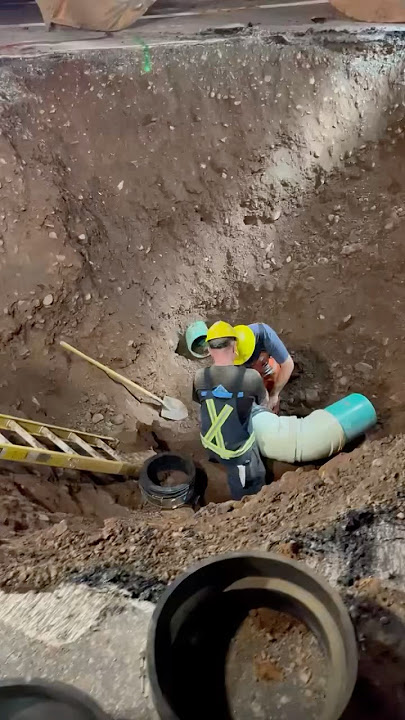 Massive sewer redirection