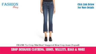 ★★★ FRAME 'Le Crop Mini Boot' Staggered Hem Crop Jeans (Topsail) ★★★