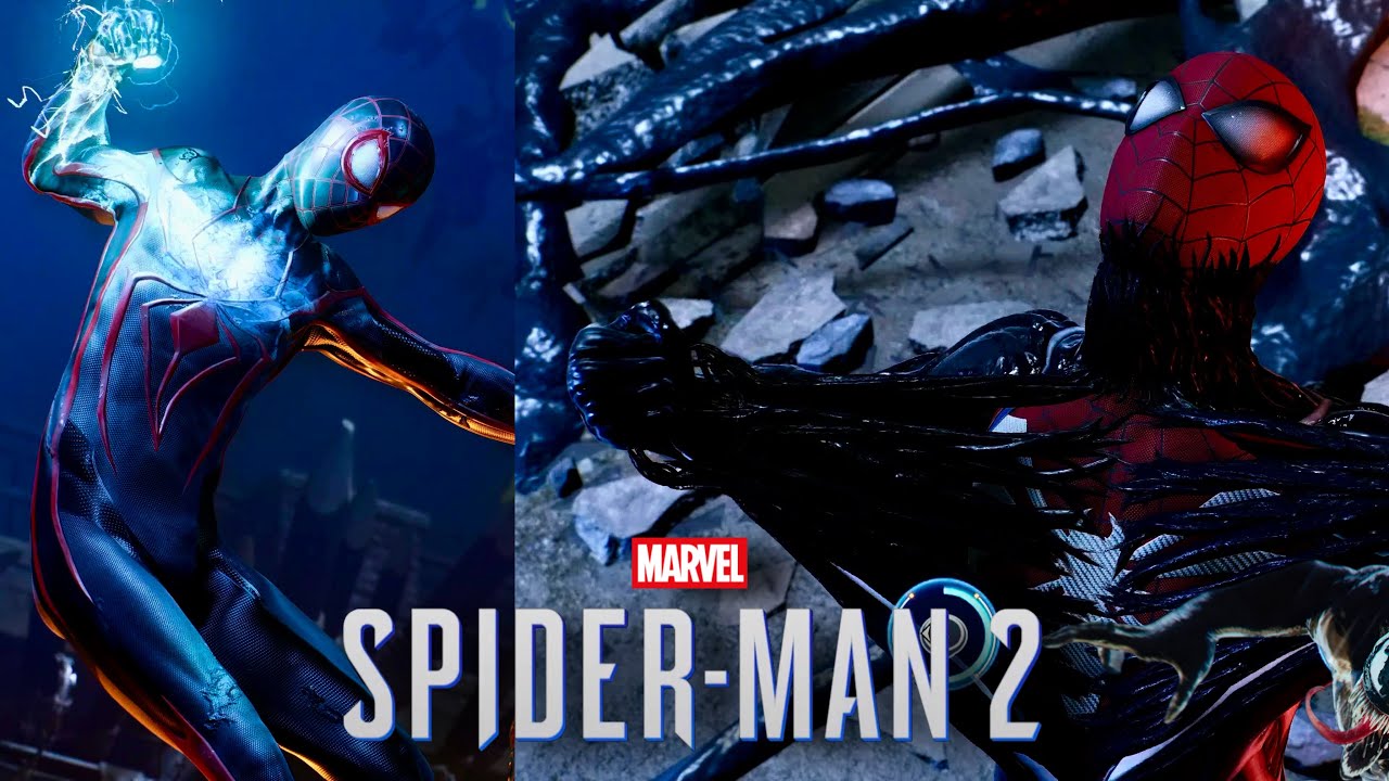 Venom Riping Off Peter Parker Rips Off The Venom Suit - Marvel's Spider-Man 2 - YouTube