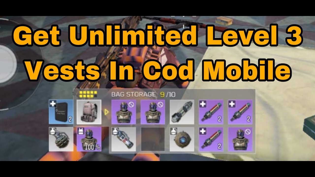 HOW TO GET UNLIMITED LEVEL 3 VEST IN CALL OF DUTY MOBILE BATTLE ROYALE