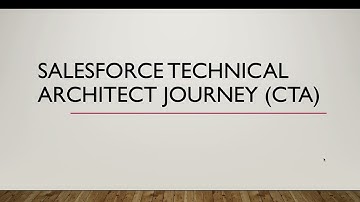 Salesforce Certified Technical Architect Certification Exam | Review | Prerequisites