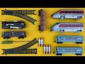 merakit mainan kereta api cepat whoosh,kereta uap gerbong kereta classic &amp; wessel rel kereta api