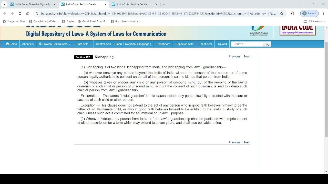 Kidnapping Part2 | Kidnapping From Lawful Guardianship