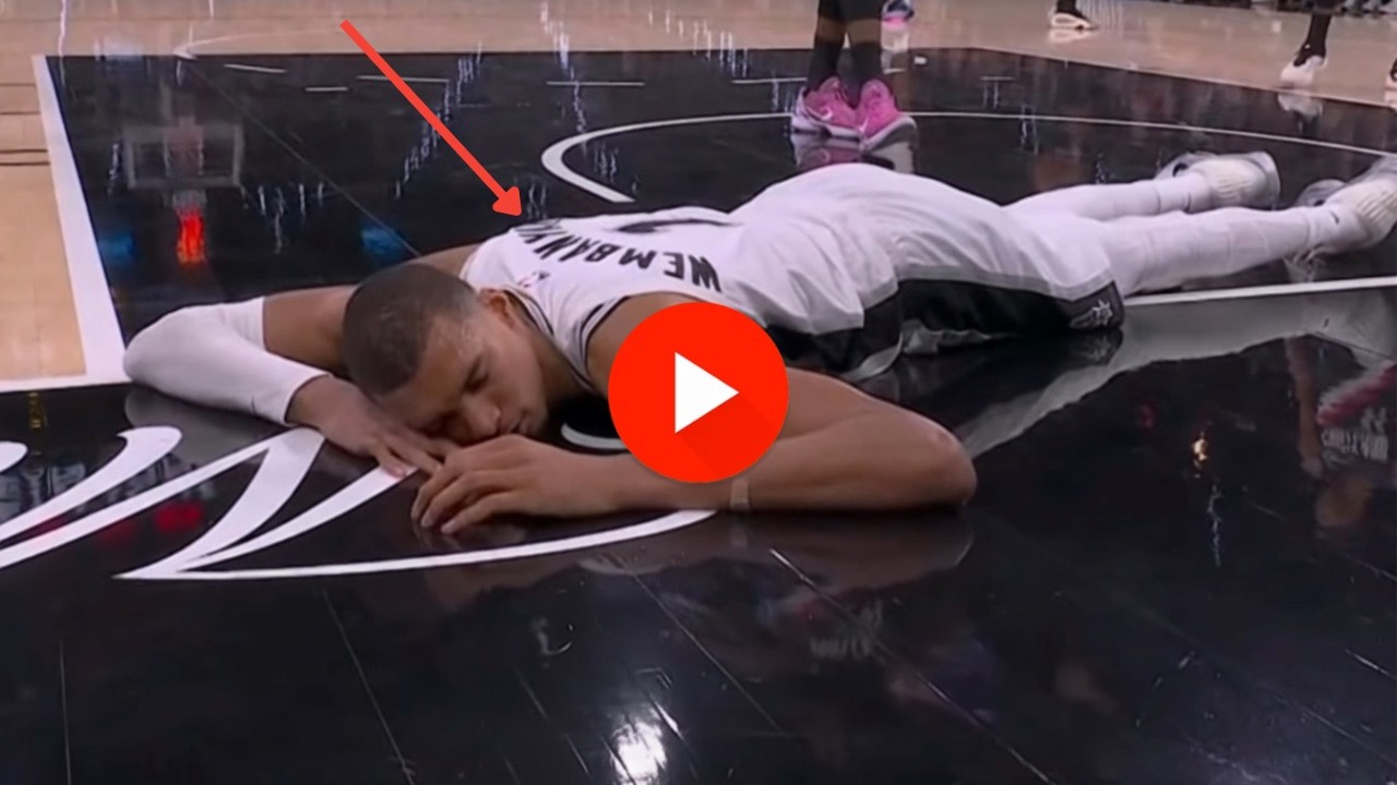 Wemby Dazed After Head Slams Floor & Exits Game | Spurs vs Blazers Highlights