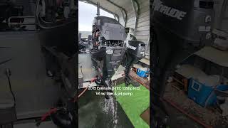 2015 Evinrude E-TEC 135hp H.O. V6 w/tiller & jet #outboardmadness @OutboardMadness 