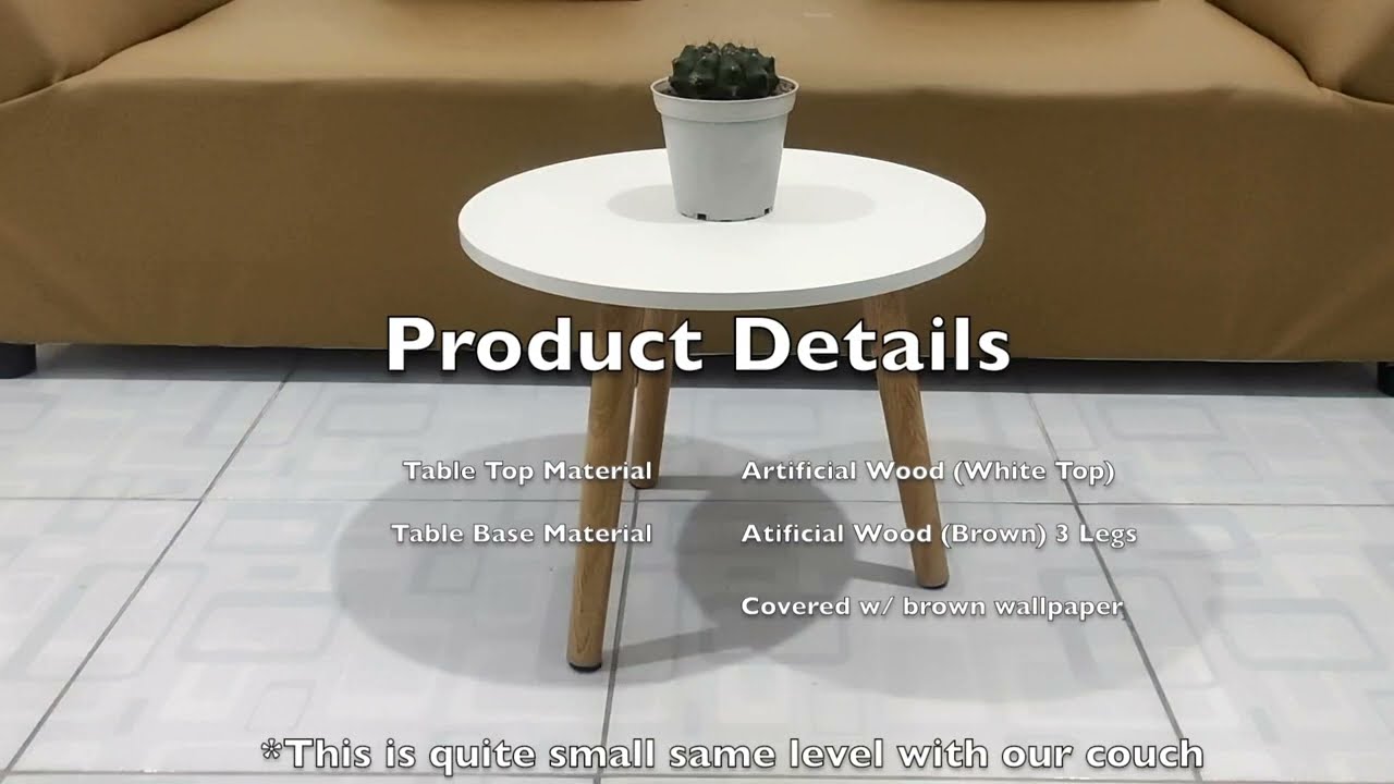 Unboxing of Small Round Coffee Table / Center Table | Shopee Finds