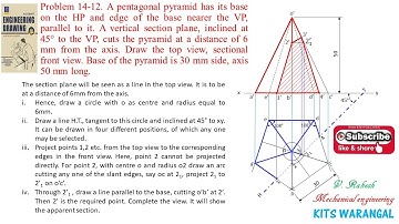 Problem 14-12, Sections of solids