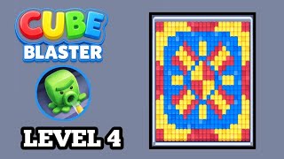 Cube Blaster Level 4 Gameplay Solution 