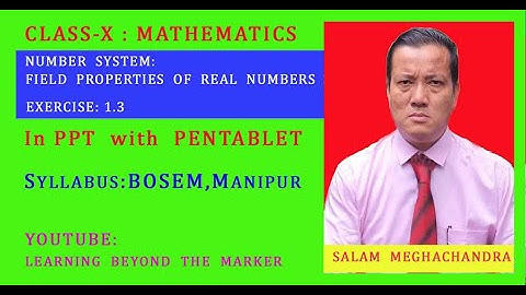 CLASS-X : MATHEMATICS (BOSEM) EXERCISE-1.3