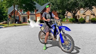 Kid Finds His Dads 19 Year Old Dirtbike Gets It Running Again And Rides It Emotional