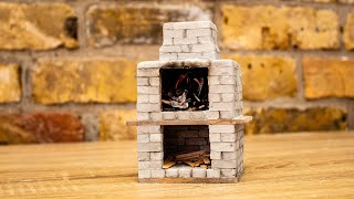 How to build a mini fireplace - DIY miniature fireplace