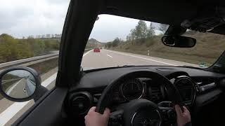 MINI COOPER fuel consumption at high speed on the German Autobahn