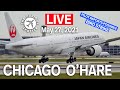 JAL B777 possible bird strike incident 🔴 LIVE from CHICAGO O'Hare.   (May 27th, 2021)