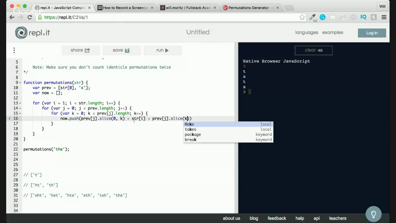 Permutations Generator - YouTube