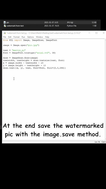 How to make watermark with Python? part 1 #python #programming # ...