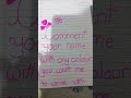 comment your name otherwise you are a ###