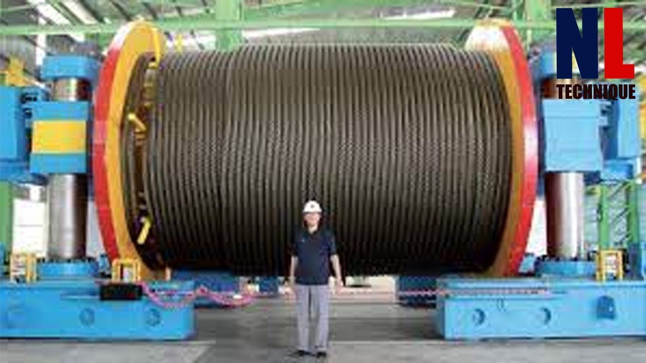 Amazing Giant Steel Rope Manufacturing Process With Modern Machines And Skillful Workers