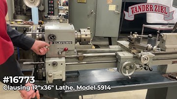 Clausing 12x36 Lathe, Model 5914