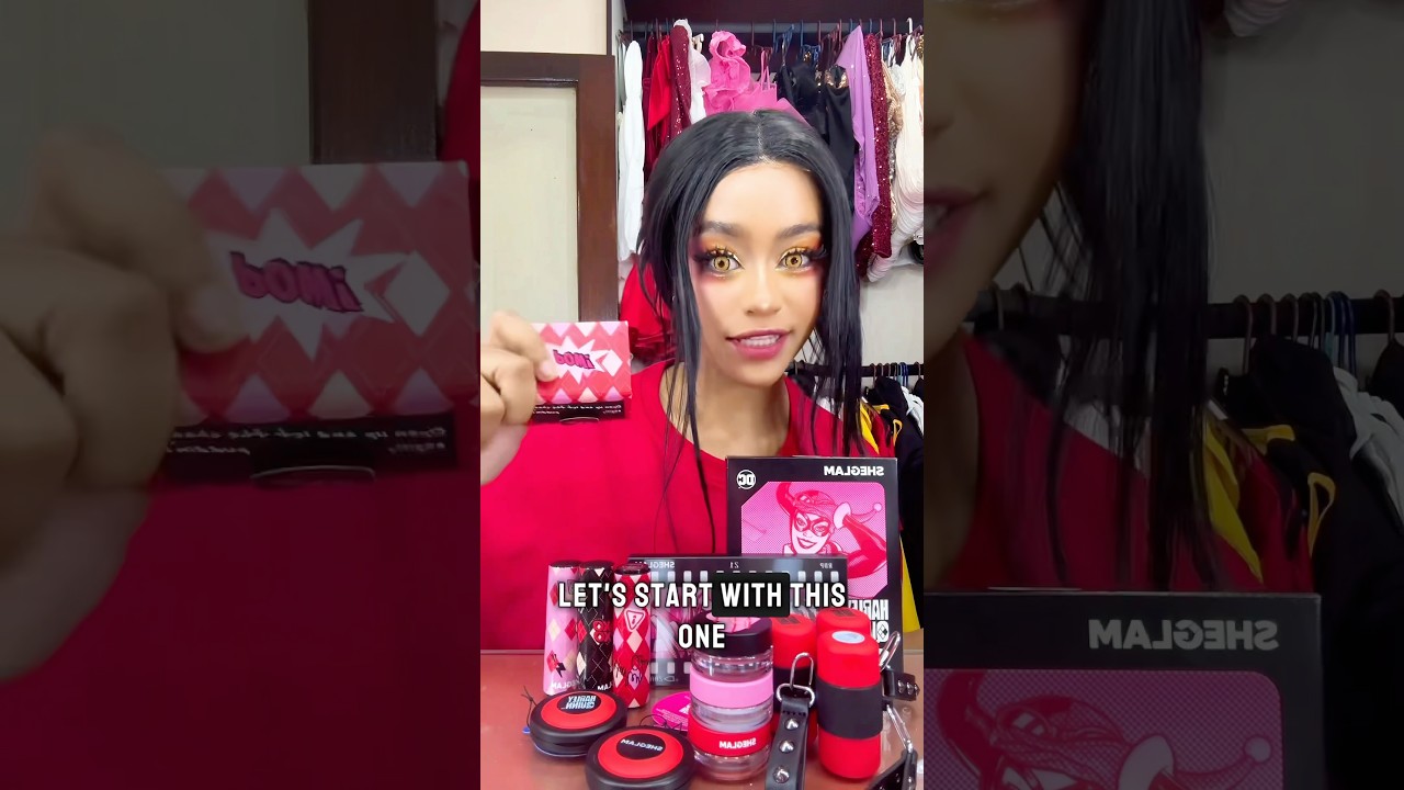 Pt2| New MakeUp⚠️ Unboxing​⁠@sheglam_official  #SHEGLAM #SHEGLAMcollection #SHEGLAMxHarleyQuinn