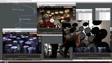 Toontrack EZDrummer2 + Plogue Bidule VST eDrums MIDI remapping / Dark Matter, UK Pop, Metal Maschine