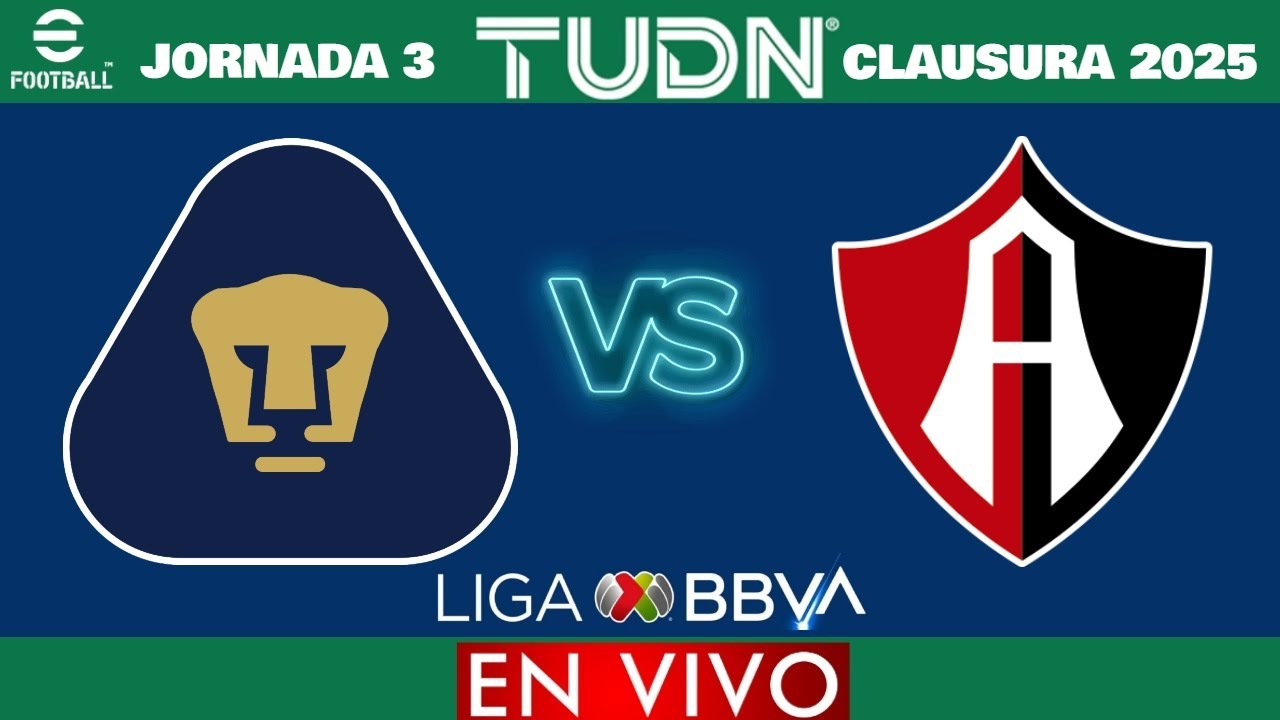 Pumas vs Atlas EN VIVO | Jornada 3 Liga MX Clausura 2025 - YouTube